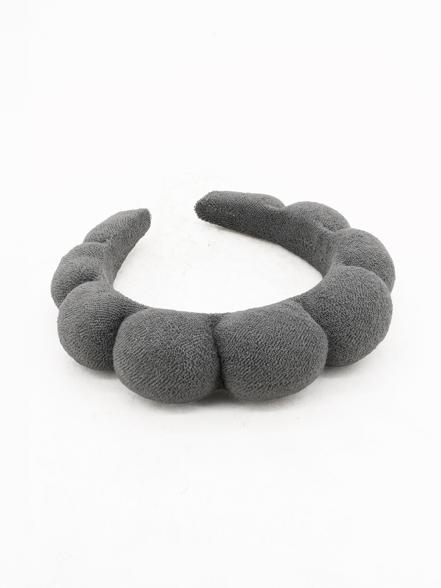 VINCHA PARA MAQUILLAJE - GRIS CLARO 
