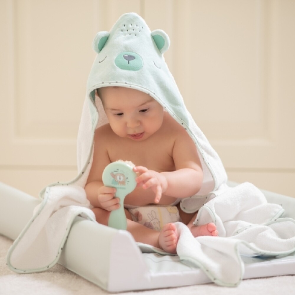 Toalla KIKKABOO elefante verde agua