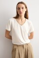 Remera detalle lurex crudo