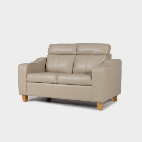 Sofá Milán - Cuero Básico - 2 cuerpos 519 (Beige)