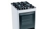 Cocina a Gas -James C 700 V Mesa Vidrio Kirkor Blanca
