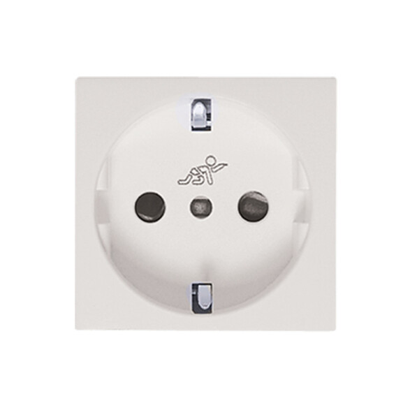 Módulo tomacorriente schuko 16A - Presta blanco C51206