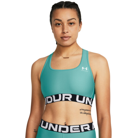 UA HG Mid Branded-RED GRN-482