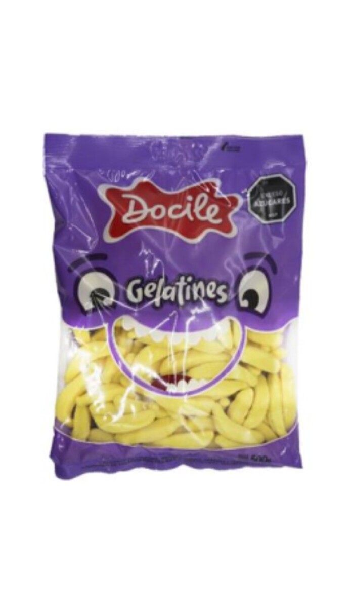 GELATINAS DOCILE (02) 500GRS BANANA GRANDE (BOLSA) 