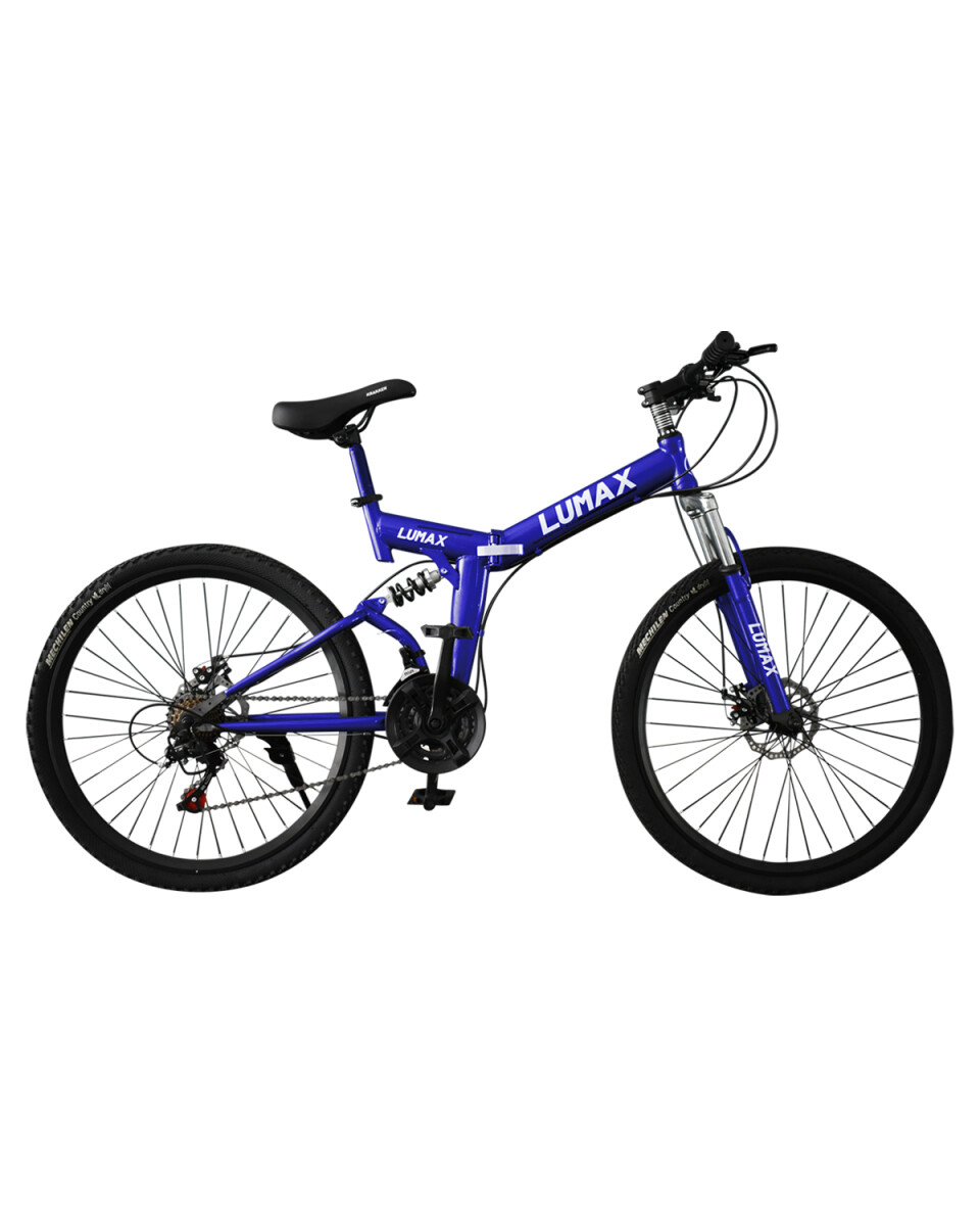 Bicicleta de montaña plegable rodado 26 Lumax - Azul 