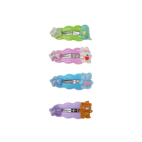 Broche pinza de colores para el cabello con animalito Broche Pinza De Colores Para El Cabello Con Animalito