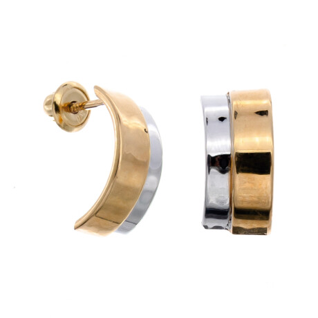 Par de caravanas de oro 18 ktes. Par de caravanas de oro 18 ktes.