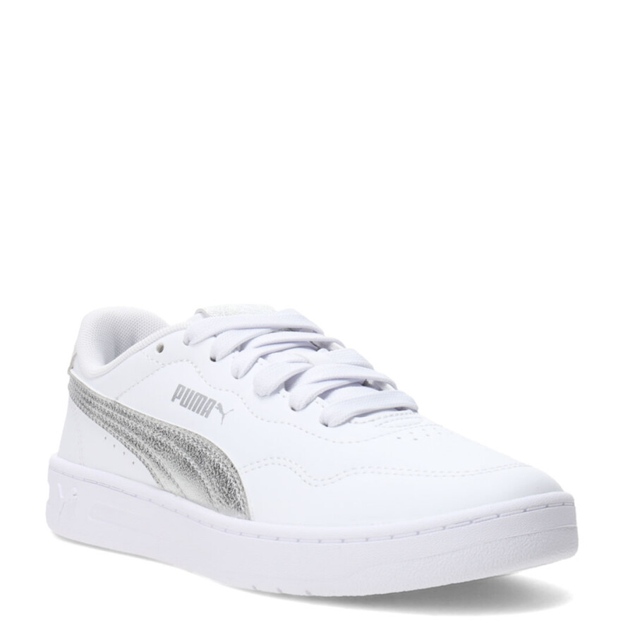 Championes de Mujer Puma Court Lally Metal.Whisper Blanco - Plata