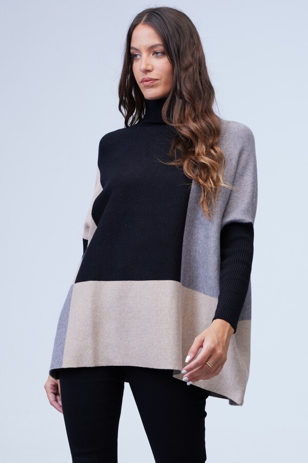 Polera Oversize NEGRO/MULTI