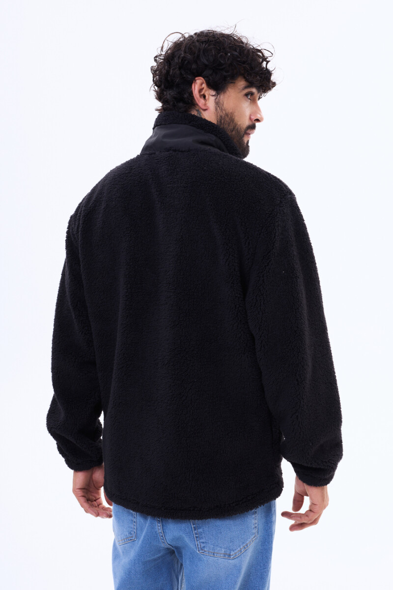 Campera de sherpa Recife Negro