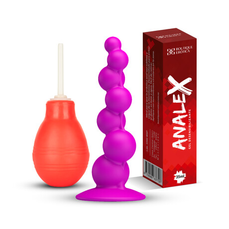 Plug Anal Sturdy Dongwit + Ducha Anal + Gel Analex Plug Anal Sturdy Dongwit + Ducha Anal + Gel Analex