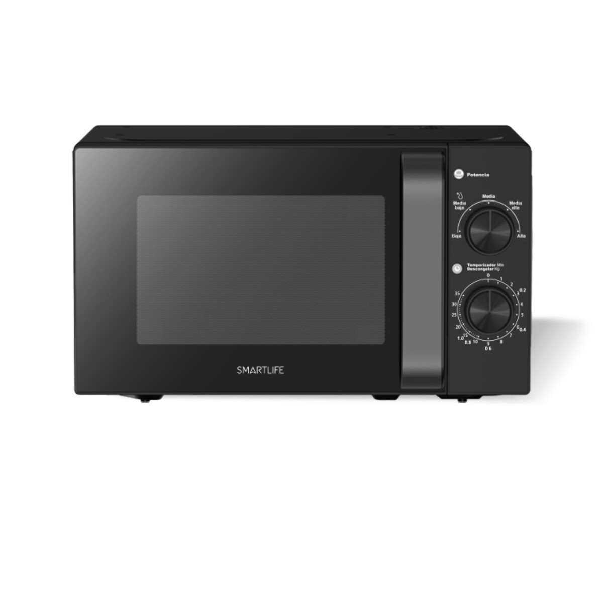 Microondas Manual 20 Lts. Negro Smartlife Slmwo20mmb 