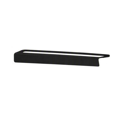 TOALLERO RECTO LARGO METAL ACERO INOXIDABLE NEGRO MATE NEGRO