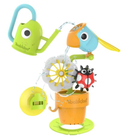 Pour n Spin Tipping Bird Juego de Baño Yookidoo MULTICOLOR