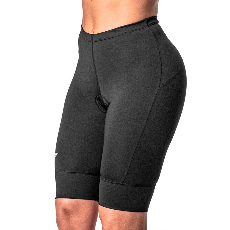 Calza Ciclista Mujer Poker Negro