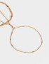 Pulseras Flexibles Pulsera Flexible Con Anillo Unido - Dorado