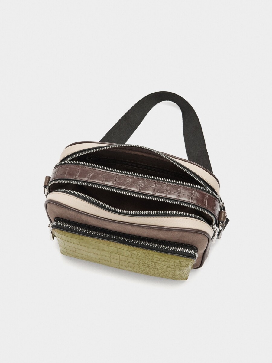 Bolso Bandolera Patchwork verde