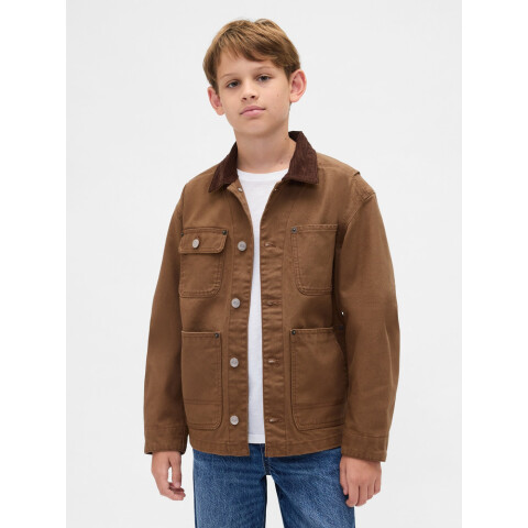 CANVAS FIELD JACKET BRAZEN BROWN