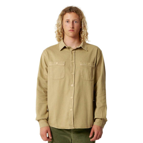 Camisa Critical Slide Lazy Boy Twil Beige