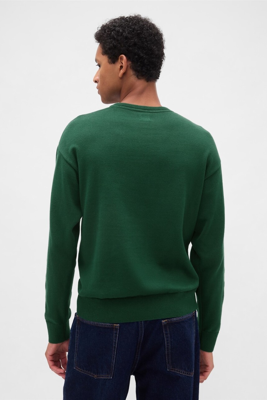 Buzo Logo Gap Hombre Evergreen Glamour