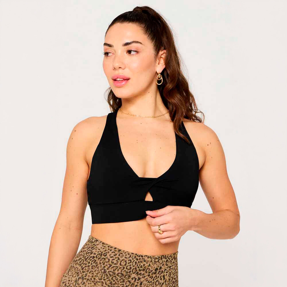 Top Oasis Twist Sports Bra Mujer Black