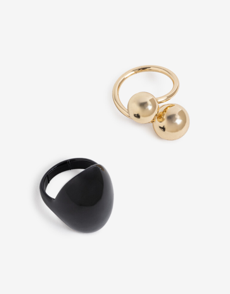 Sets Anillos Metal Sets Anillos, Metal Balls - Dorado