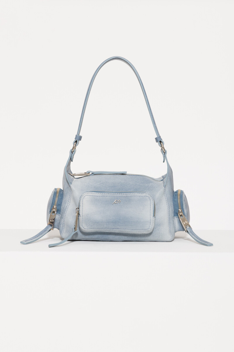 BANDOLERA STONE Celeste