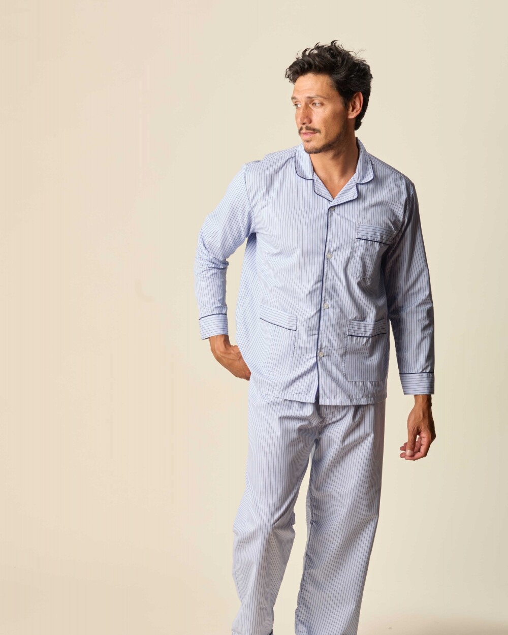 Pijama Algodón Pijama Algodón Celeste