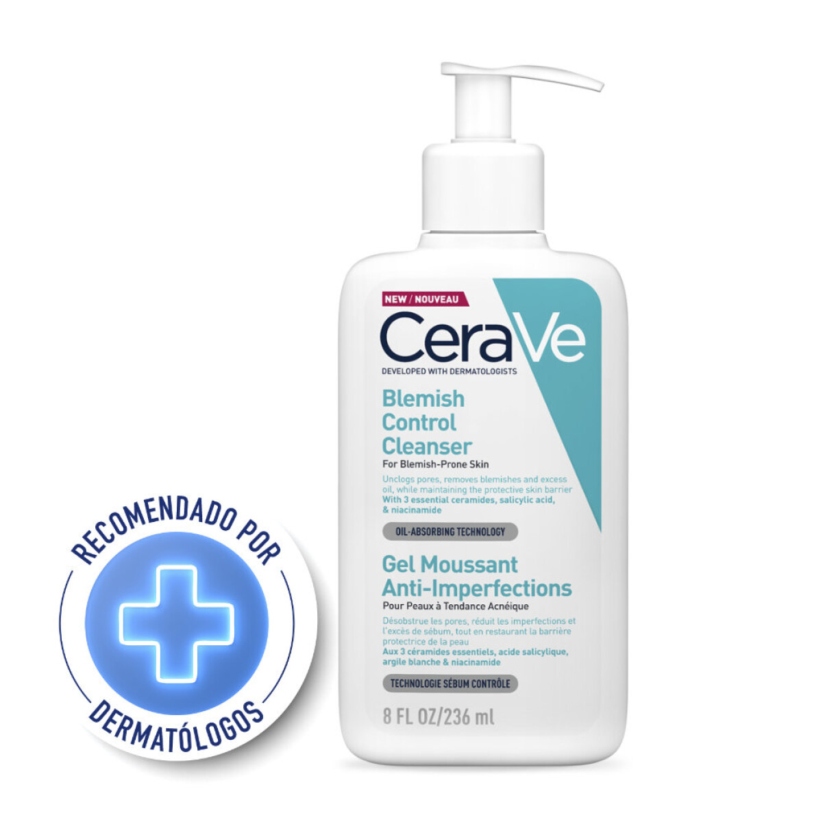 Cerave Limpiador Blemish Control Cleanser 236 Ml. 