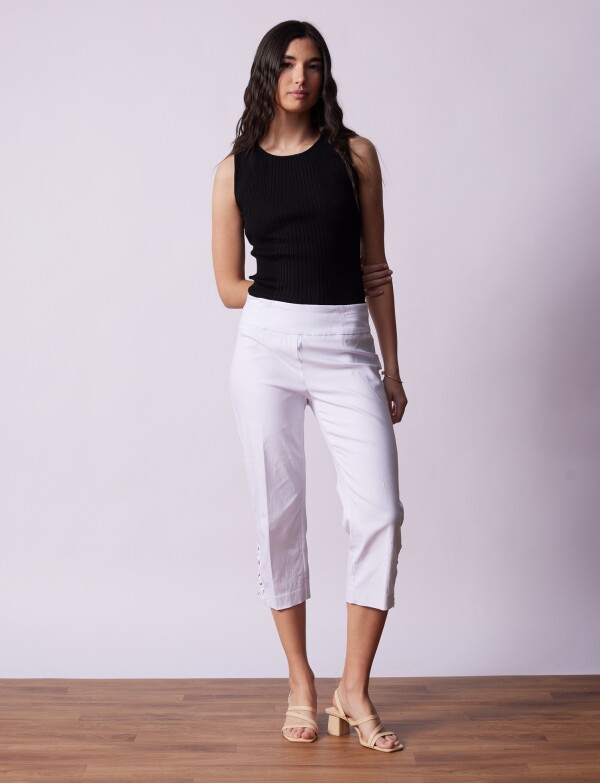 Capri Aplique Crochet BLANCO