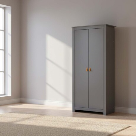 PLACARD 2 PUERTAS MDF-Y-MDP GRIS KIDS MORTON