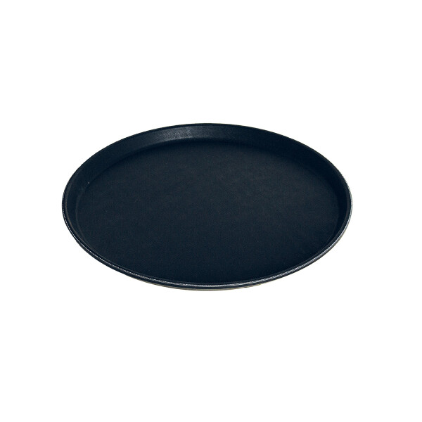 BANDEJA PARA SERVIR ANTIDERRAPANTE REDONDA Ø 40 CM NEGRO