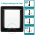 Puerta Para Ingreso Salida Mascotas Perro Gato Ventana S Variante Color Marron