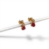 Caravanas Vintage Rubí y Zirconia - Oro bajo - Rubí y Zirconia- CA8282 conpiedra