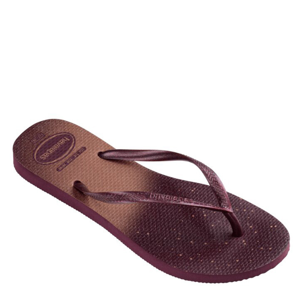 Sandalia de Mujer Havaianas Slim Gloss Havaianas - Rojo Tierra 