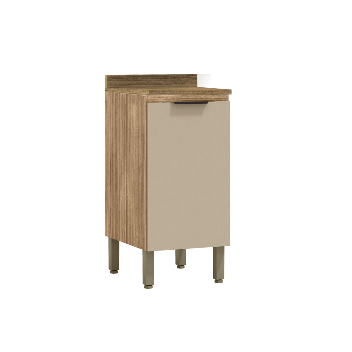 MUEBLE BAJO MESADA PARA COCINA UNA PUERTA DE 0.40CM SERIE VIV ALUMINIO KITS PARANA - GAMAS DE BEIGE 