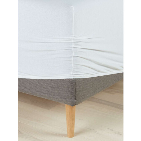 Sabana Bajera Jersey Jette 90X200X35 Blanco
