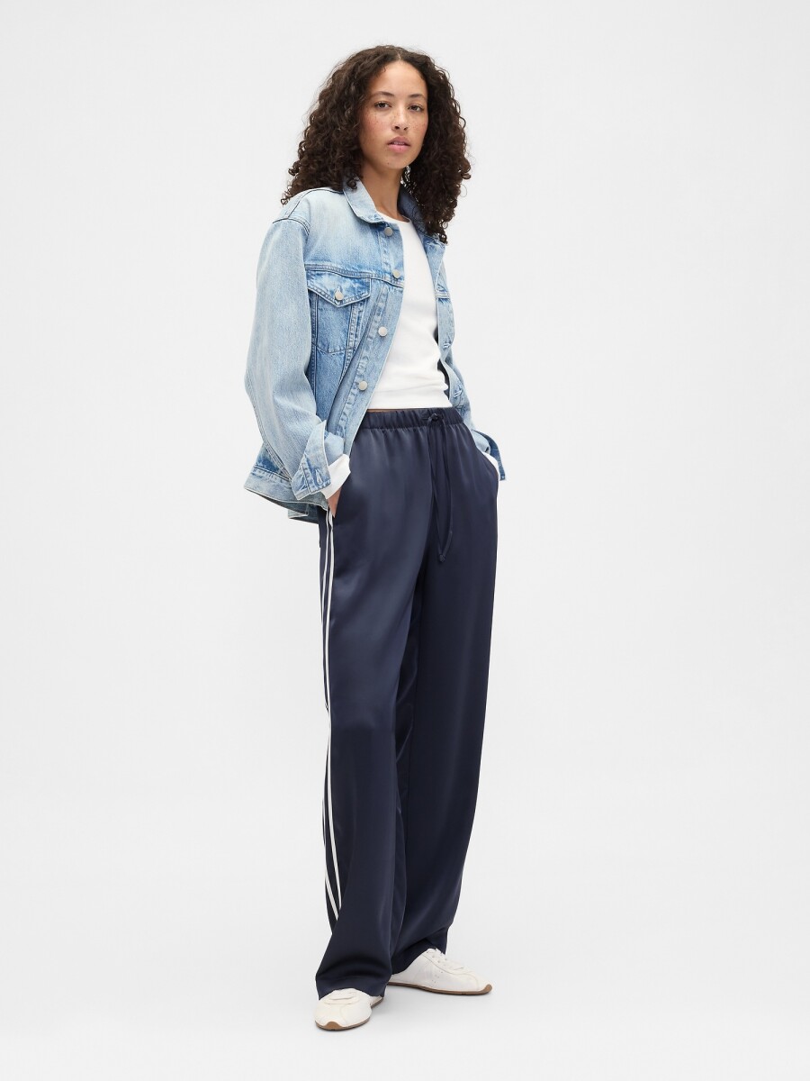V-SATIN STRAIGHT PO SIDE STRIPE - VINTAGE NAVY 
