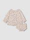 Conjunto Vestido Con Capota Y Falda De Gasa Piedra