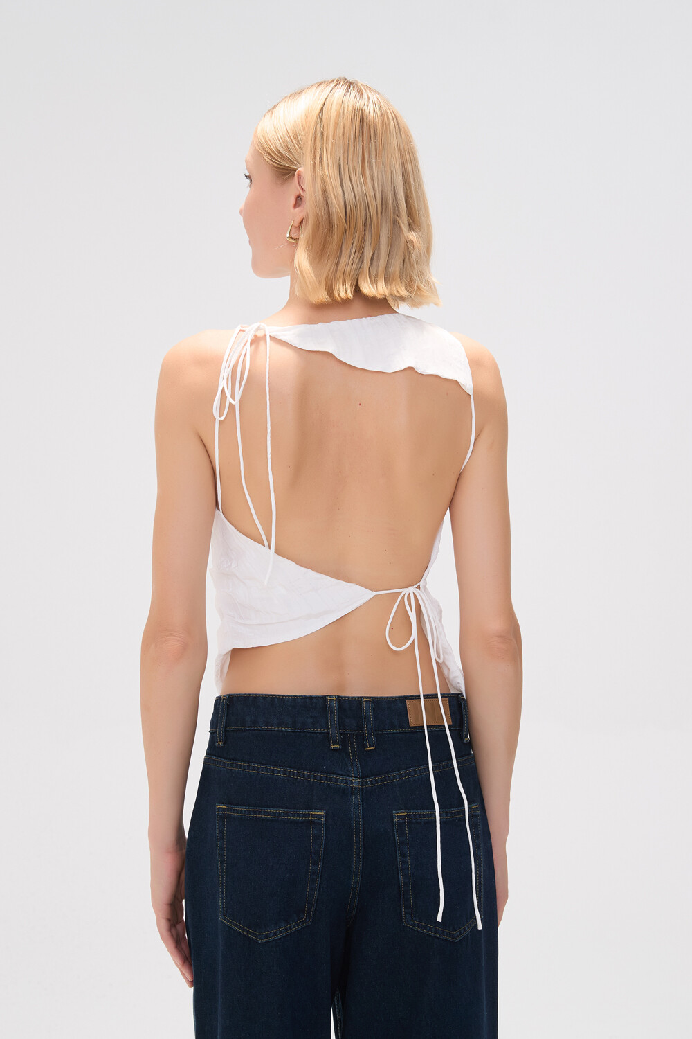 Tops Navi Marfil / Off White