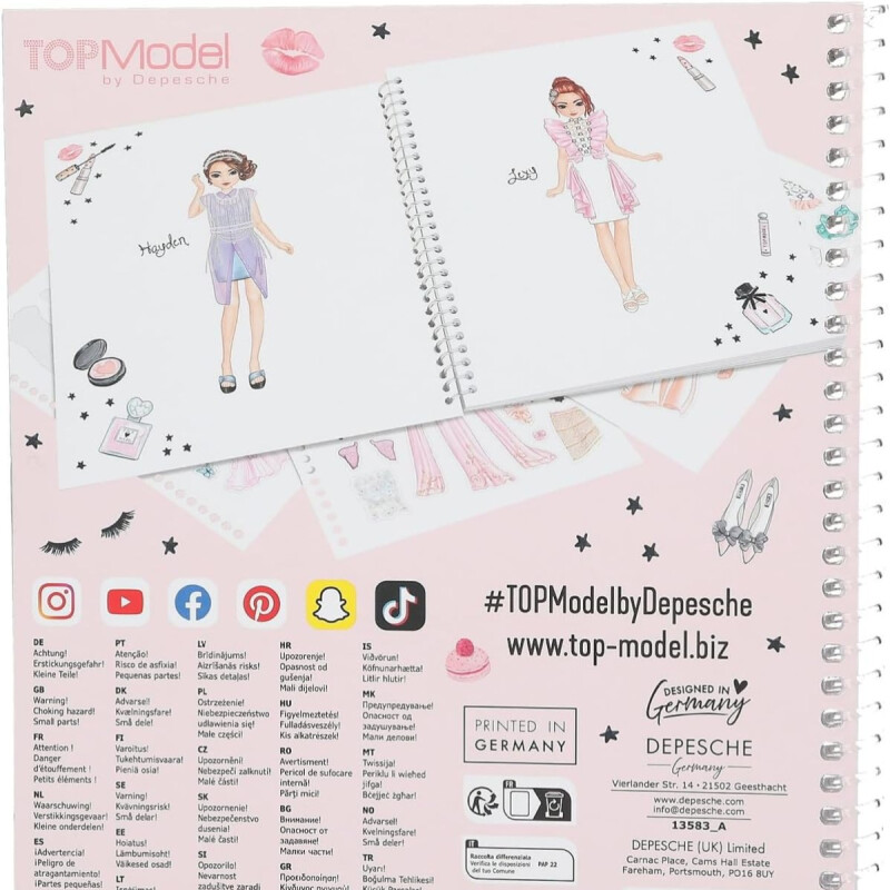 Libro de Stickers Top Model Glam Look Libro de Stickers Top Model Glam Look