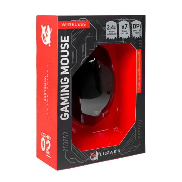 Mouse Gamer Inalámbrico XZZ-MO-02 7 Colores DPI 1600 USB Recargable Mouse Gamer Inalámbrico XZZ-MO-02 7 Colores DPI 1600 USB Recargable