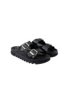 Sandalias con hebillas Negro