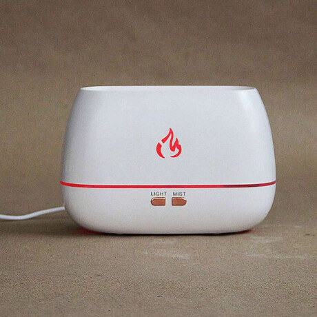 Difusor Vaporizador De Aroma Con Piedras De Sal Del Himalaya Blanco