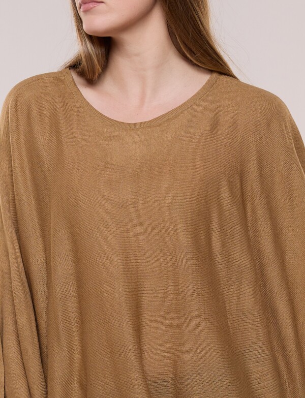 Poncho Solid TOSTADO