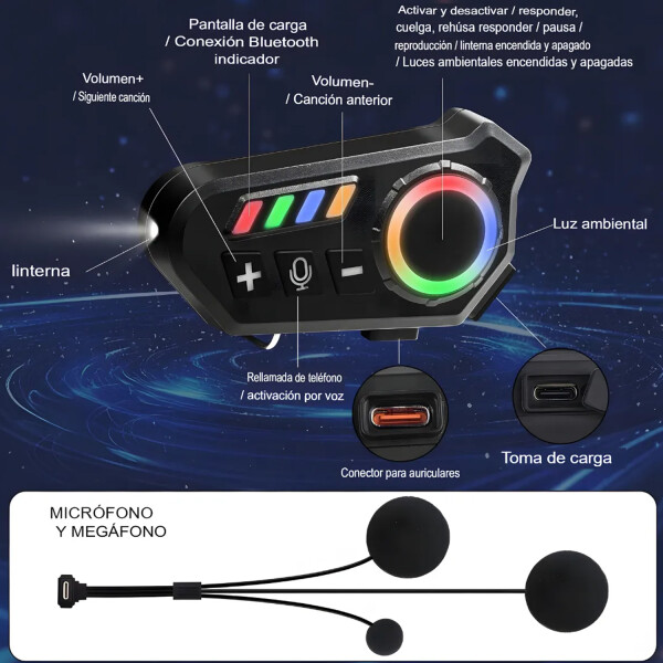 Intercomunicador Bluetooth Tq-6326 INTERCOMUNICADOR BLUETOOTH TQ-6326 / K06