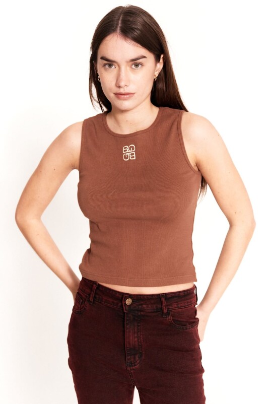 Top Tank Marron