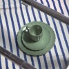 Juego de vajilla cerámica 16 piezas ondas verde Juego de vajilla cerámica 16 piezas ondas verde