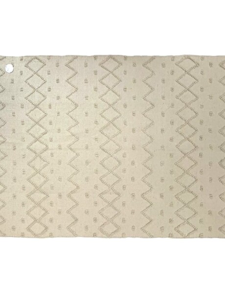 ALFOMBRA NATURAL 150X210CM PUNTOS ZIGZAG ALFOMBRA NATURAL 150X210CM PUNTOS ZIGZAG