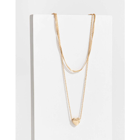 Collar Layer Bañado En Oro Dorado